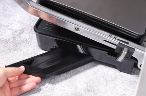 Grill elektryczny Aigostar  Mocny Duży Grill/Opiekacz Do Panini/Tortilli 2000W Aigostar Stal Nierdzewna 8