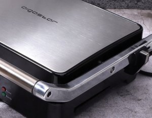 Grill elektryczny Aigostar  Mocny Duży Grill/Opiekacz Do Panini/Tortilli 2000W Aigostar Stal Nierdzewna 9