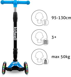 Hulajnoga Kidwell Vento Niebieski (HUBAVEN01A6) 2