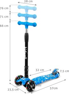 Hulajnoga Kidwell Vento Niebieski (HUBAVEN01A6) 3