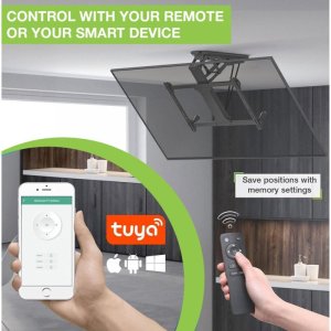 Techly Uchwyt sufitowy elektryczny Techly 32"-70", 35kg składany 2