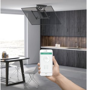 Techly Uchwyt sufitowy elektryczny Techly 32"-70", 35kg składany 4