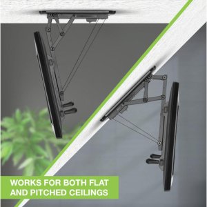 Techly Uchwyt sufitowy elektryczny Techly 32"-70", 35kg składany 9