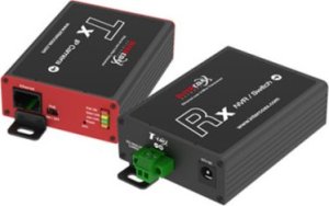 Mobotix Konwerter mediów MOBOTIX, Ethernet i PoE+ przez kabel dwużyłowy 1