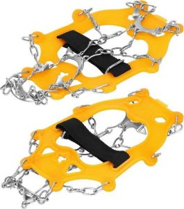 Springos Raczki na buty stalowe antypoślizgowe turystyczne nakładki rozmiar 36-40 pomarańczowe UNIWERSALNY 5