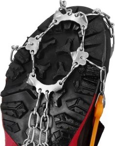 Springos Raczki na buty stalowe antypoślizgowe turystyczne nakładki rozmiar 36-40 pomarańczowe UNIWERSALNY 7