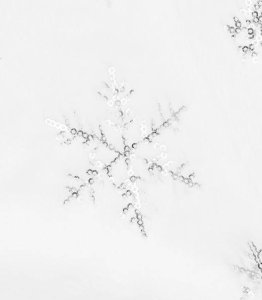 Springos Dywanik pod choinkę 55 cm mata na prezenty biała w śnieżynki UNIWERSALNY 6