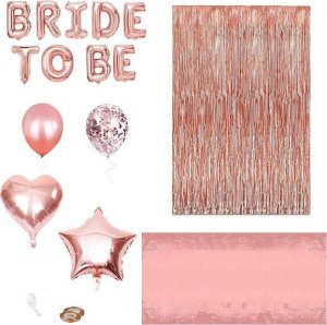 Springos Zestaw dekoracji na wieczór panieński balony napis rose gold UNIWERSALNY 9