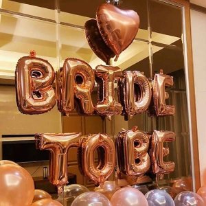 Springos Zestaw dekoracji na wieczór panieński balony napis rose gold UNIWERSALNY 10