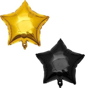 Springos Balony na urodziny 53 szt. dekoracje z napisem happy birthday złoty/czarny/srebrny/biały UNIWERSALNY 10