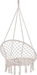 Springos Bocianie gniazdo z frędzlami huśtawka ogrodowa kremowa UNIWERSALNY 14