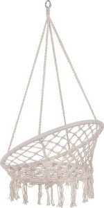 Springos Bocianie gniazdo z frędzlami huśtawka ogrodowa kremowa UNIWERSALNY 15