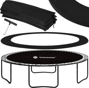 Springos Trampolina ogrodowa dla dzieci 12 FT z siatką wewnętrzną i ringiem 365-374 cm UNIWERSALNY 12