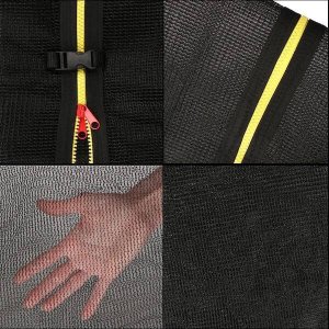 Springos Trampolina ogrodowa dla dzieci 12 FT z siatką wewnętrzną i ringiem 365-374 cm UNIWERSALNY 4