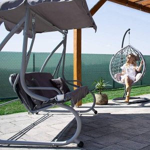 Springos Siatka cieniująca 63% osłonowa 1,5x10 m zielona 50 szt. opasek zaciskowych UNIWERSALNY 3