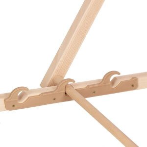 Springos Leżak drewniany z podłokietnikami morski UNIWERSALNY 2