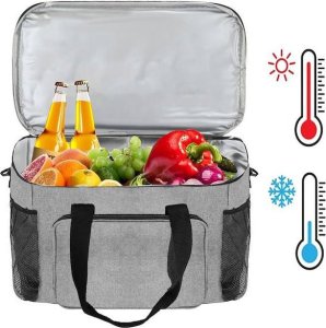 Springos Kosz termiczny 16L na jedzenie torba termiczna szary UNIWERSALNY 2