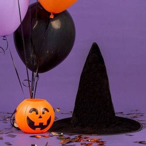 Springos Dekoracje na Halloween kapelusz czarownicy czapka wiedźmy UNIWERSALNY 3