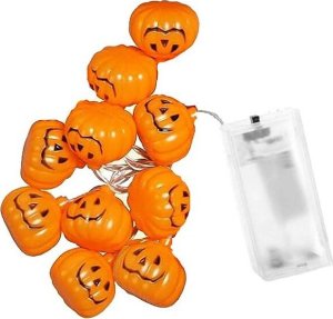 Springos Lampki na Halloween dynie girlanda łańcuch świetlny na baterie 10 LED UNIWERSALNY 6