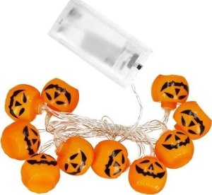 Springos Lampki na Halloween dynie girlanda łańcuch świetlny na baterie 10 LED UNIWERSALNY 8