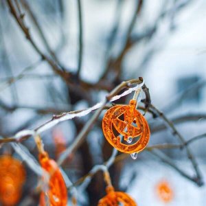 Springos Lampki na Halloween dynie girlanda łańcuch świetlny na baterie 20 LED UNIWERSALNY 2