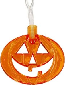 Springos Lampki na Halloween dynie girlanda łańcuch świetlny na baterie 20 LED UNIWERSALNY 4