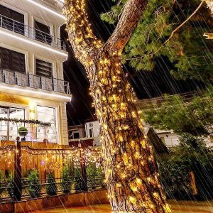 Lampki choinkowe Springos Lampki choinkowe 100 led biały ciepły 8,5 m oświetlenie świąteczne UNIWERSALNY 2