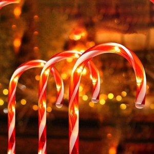 Springos Laski cukrowe 8 szt. oświetlenie Led dekoracje świąteczne UNIWERSALNY 3