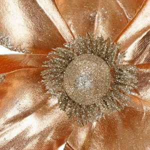 Springos Sztuczna magnolia gałązka kwiat złoty UNIWERSALNY 2