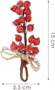Dekoracja świąteczna Springos gałązka 5