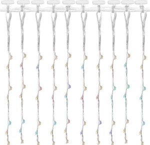 Lampki choinkowe Springos Kurtyna świetlna 200 led girlanda, lampki druciki wewnętrzno-zewnętrzne z programatorem multikolor UNIWERSALNY 3