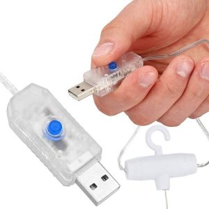 Lampki choinkowe Springos Kurtyna świetlna 200 led girlanda, lampki druciki wewnętrzno-zewnętrzne z programatorem multikolor UNIWERSALNY 5