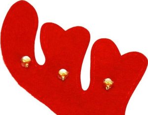 Springos Opaska na głowę rogi renifera z dzwoneczkami świąteczna ozdoba UNIWERSALNY 4