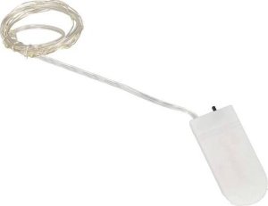 Lampki choinkowe Springos Lampki choinkowe 20 LED druciki mikro na baterie biały ciepły UNIWERSALNY 7