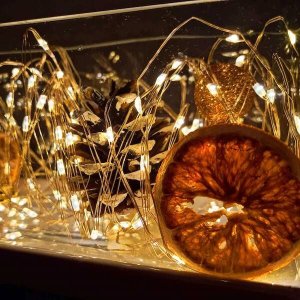 Lampki choinkowe Springos Lampki choinkowe 30 LED druciki mikro na baterie biały ciepły UNIWERSALNY 9