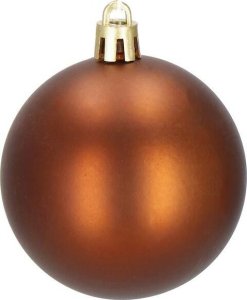 Dekoracja świąteczna Springos Bombki choinkowe 101 szt. ozdoby świąteczne zestaw z gwiazdą brązowe, rose gold UNIWERSALNY 12