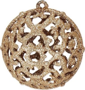 Dekoracja świąteczna Springos Bombki choinkowe 101 szt. ozdoby świąteczne zestaw z gwiazdą brązowe, rose gold UNIWERSALNY 14