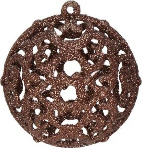 Dekoracja świąteczna Springos Bombki choinkowe 101 szt. ozdoby świąteczne zestaw z gwiazdą brązowe, rose gold UNIWERSALNY 15