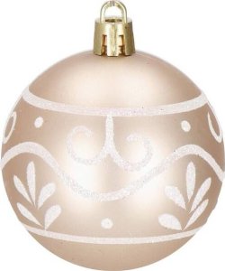 Dekoracja świąteczna Springos Bombki choinkowe 101 szt. ozdoby świąteczne zestaw z gwiazdą brązowe, rose gold UNIWERSALNY 18