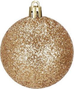 Dekoracja świąteczna Springos Bombki choinkowe 101 szt. ozdoby świąteczne zestaw z gwiazdą brązowe, rose gold UNIWERSALNY 9