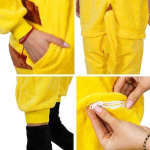 Springos Piżama kigurumi Pikachu kombinezon jednoczęściowy damski rozmiar S UNIWERSALNY 9