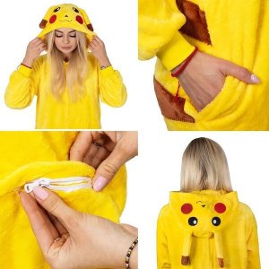 Springos Piżama kigurumi Pikachu kombinezon jednoczęściowy damski rozmiar S UNIWERSALNY 10