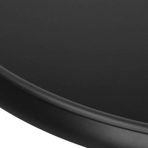 Springos Stolik ogrodowy okrągły 60 cm na balkon metal i szkło hartowane czarny UNIWERSALNY 2