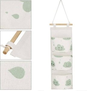 Springos Organizer do przechowywania zabawek pojemnik z trzema kieszeniami, wiszący UNIWERSALNY 6