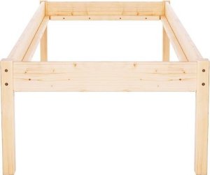 Springos Łóżko drewniane dla seniora 200x90 cm jednoosobowe z drewna iglastego wysokie UNIWERSALNY 5