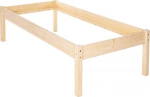 Springos Łóżko drewniane dla seniora 200x90 cm jednoosobowe z drewna iglastego wysokie UNIWERSALNY 7
