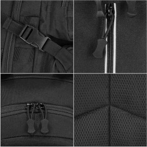 Plecak turystyczny Springos Plecak wojskowy, turystyczny z kieszeniami survival czarny UNIWERSALNY 5