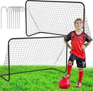 Springos Bramka treningowa do piłki nożnej 183x122x61 cm zestaw 2 szt. przenośne UNIWERSALNY 3