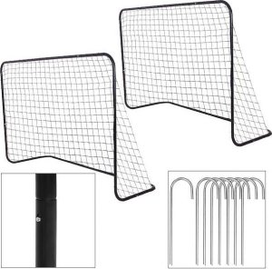 Springos Bramka treningowa do piłki nożnej 183x122x61 cm zestaw 2 szt. przenośne UNIWERSALNY 8