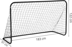 Springos Bramka treningowa do piłki nożnej 183x122x61 cm zestaw 2 szt. przenośne UNIWERSALNY 9